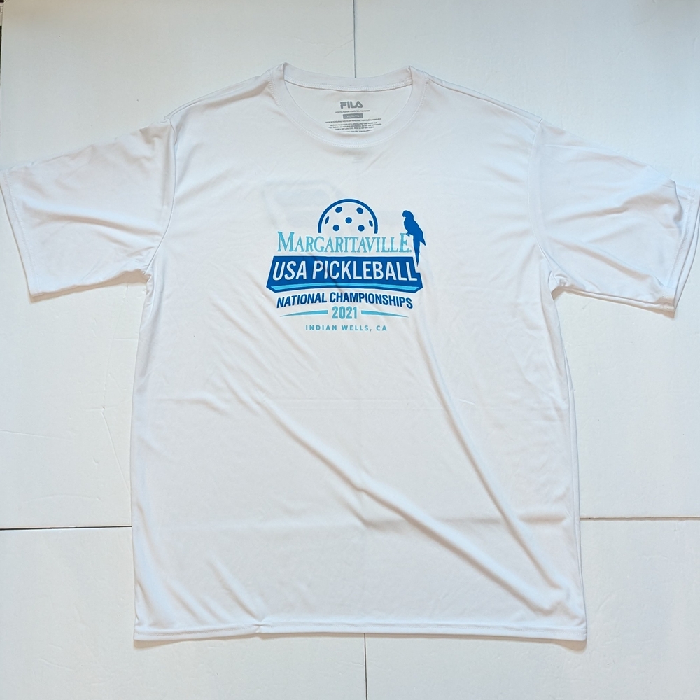 Fila White Pickleball Championship T-Shirt